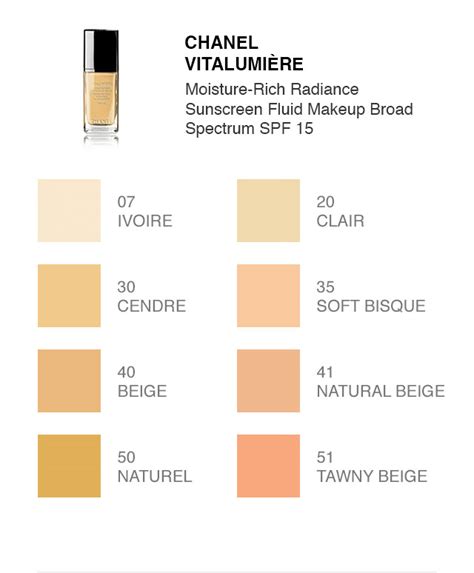 chanel foundation for older skin|chanel foundation shade chart.